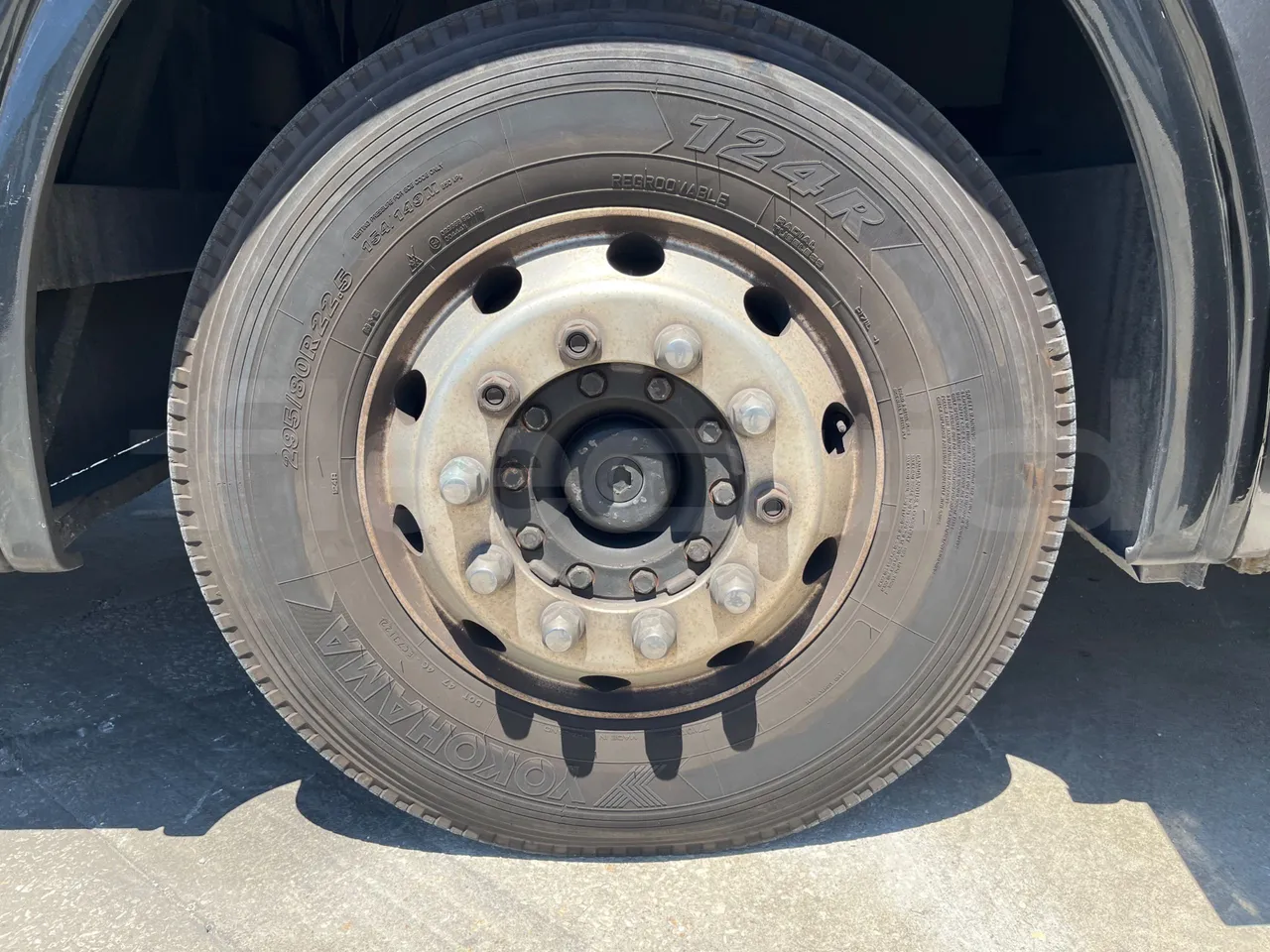 Irizar Scania - front left tire measurements