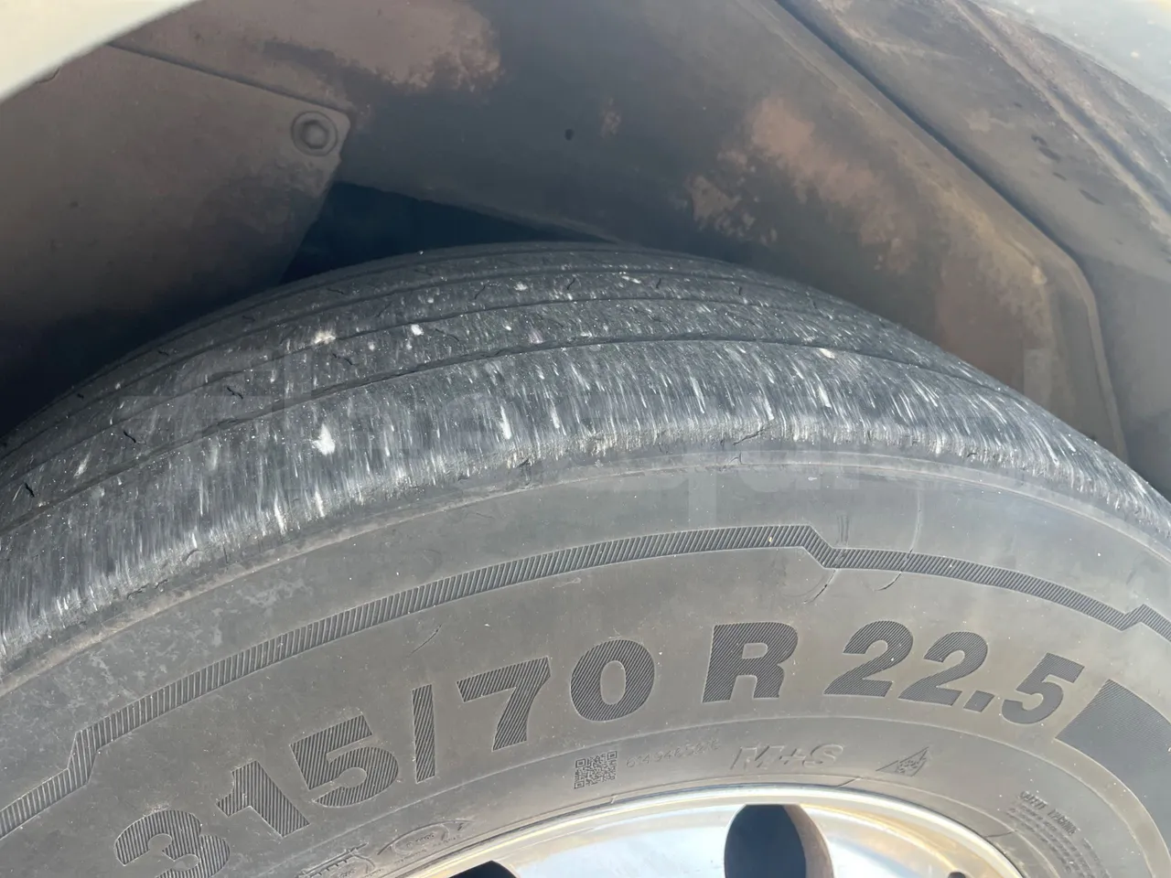 Vdl Futura - Second Axle Left Side: Tyre Tread