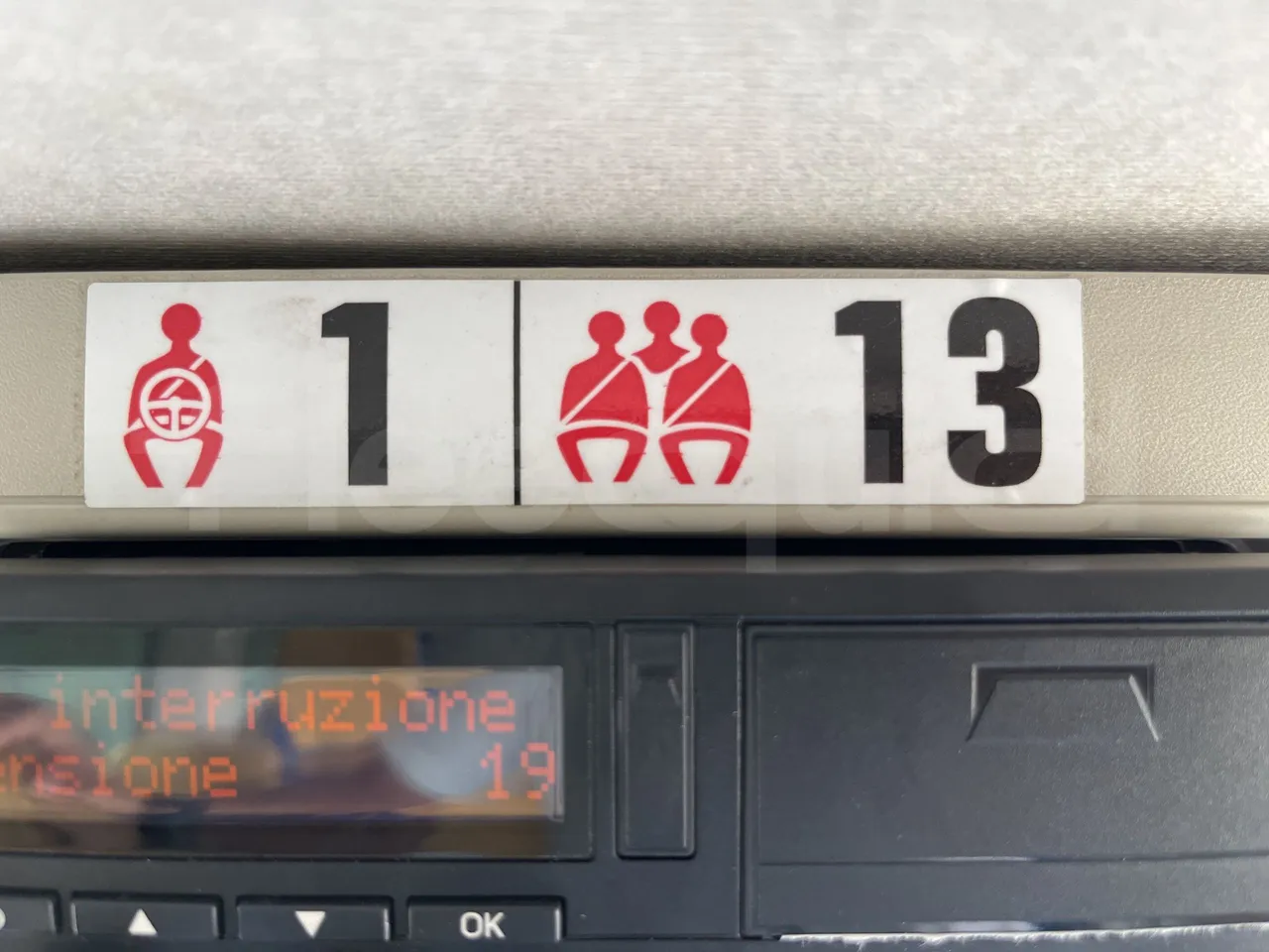 Fiat Ducato - Seats Plate