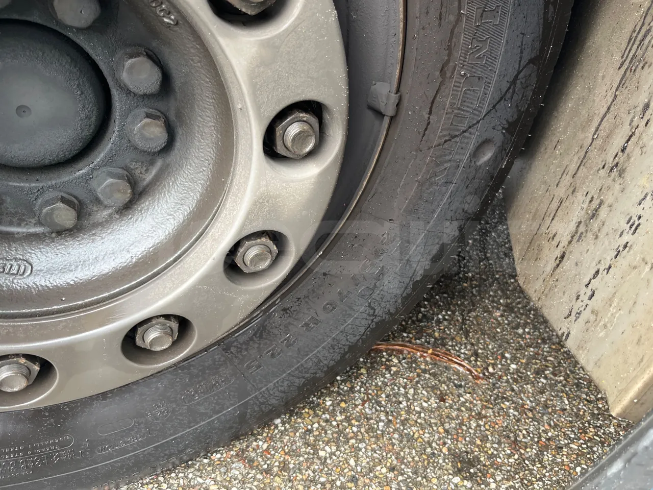 Iveco Crossway SFR162 - Euro 5 - 243 kW - 11.995 mt - front left tire measurements