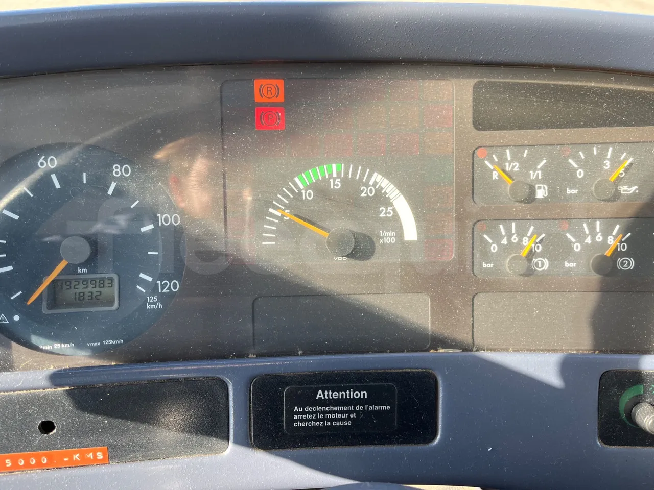 Mercedes-Benz Conecto O345 -EUR3-184kW- 11.915m - dashboard lights on