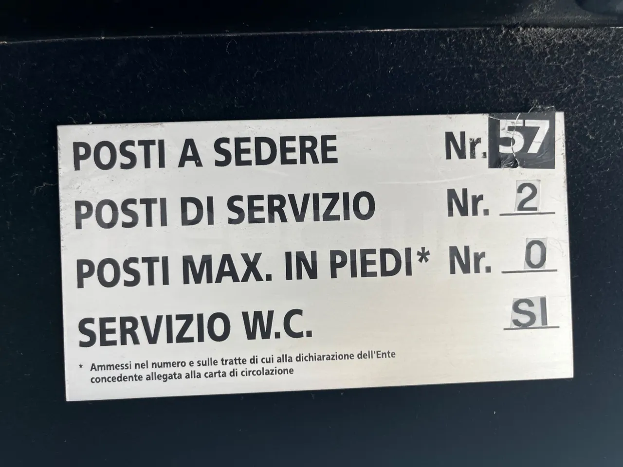 Vdl Futura - seat plate photo