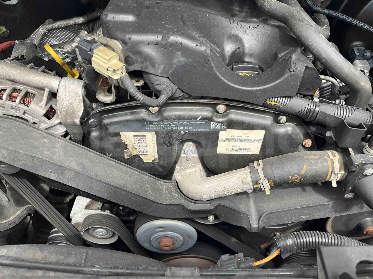 Ford Transit - engine plate photo