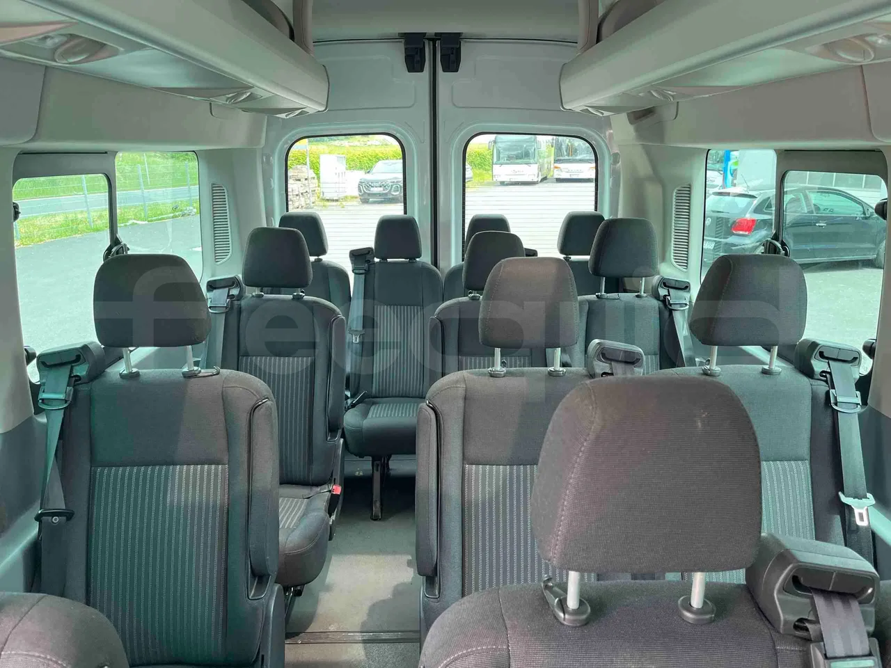 Ford Transit - reverse view middle aisle