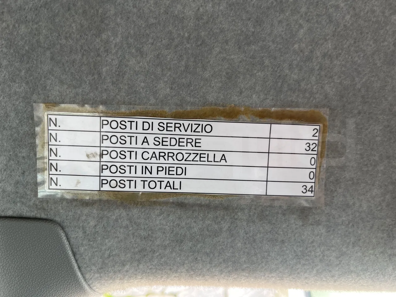 Mercedes-Benz Sprinter 906BB50 - EUR 6 -120kW - 7.361m - seat plate photo