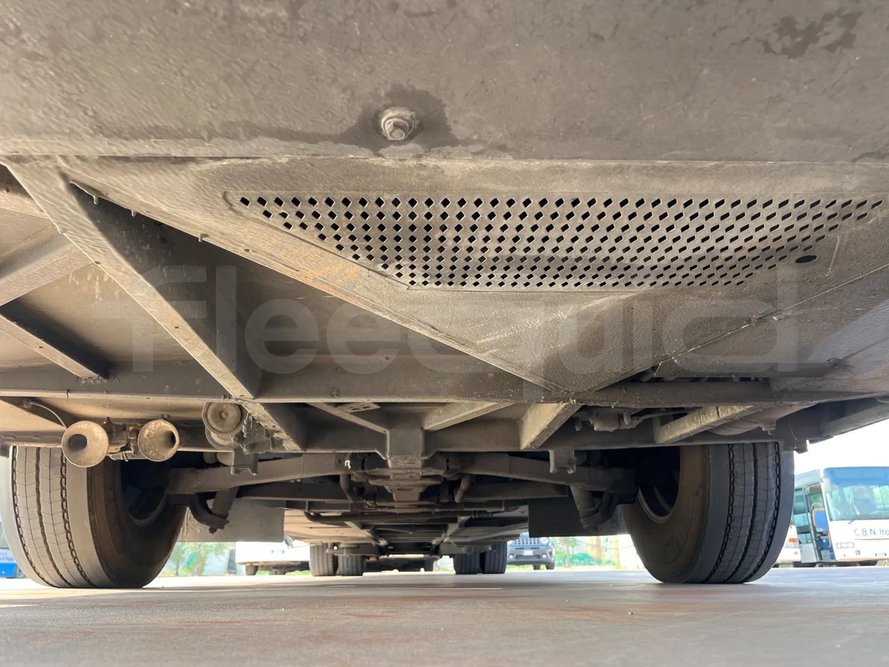 Setra S431 DT - EUR6 - 375kW - 13.89m - front undercarriage from front