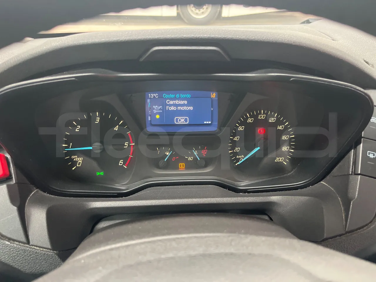 Ford Transit FBD -  Euro6 - 114kW - 6.704mt - dashboard lights on