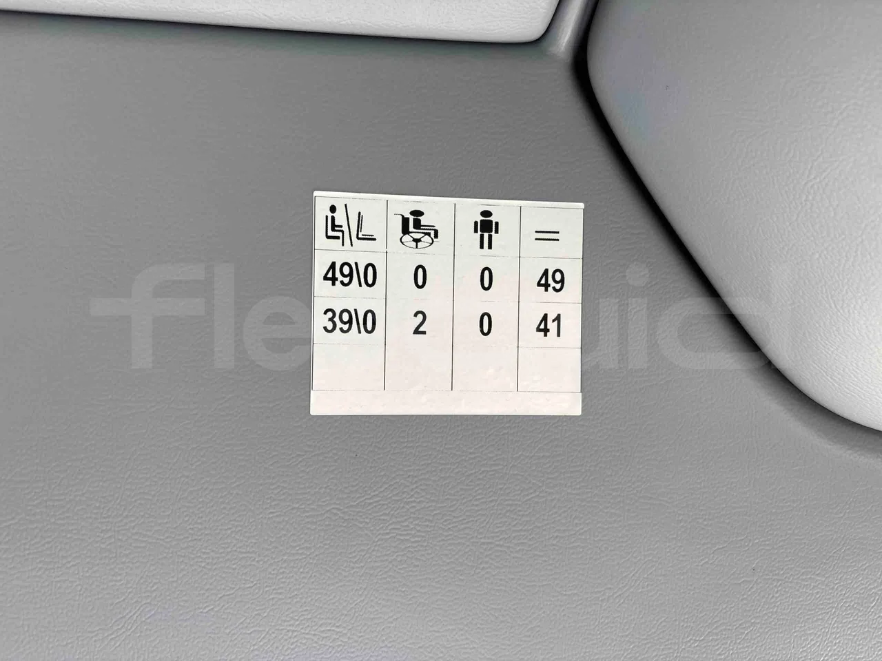 Temsa Safari RD - seat plate photo