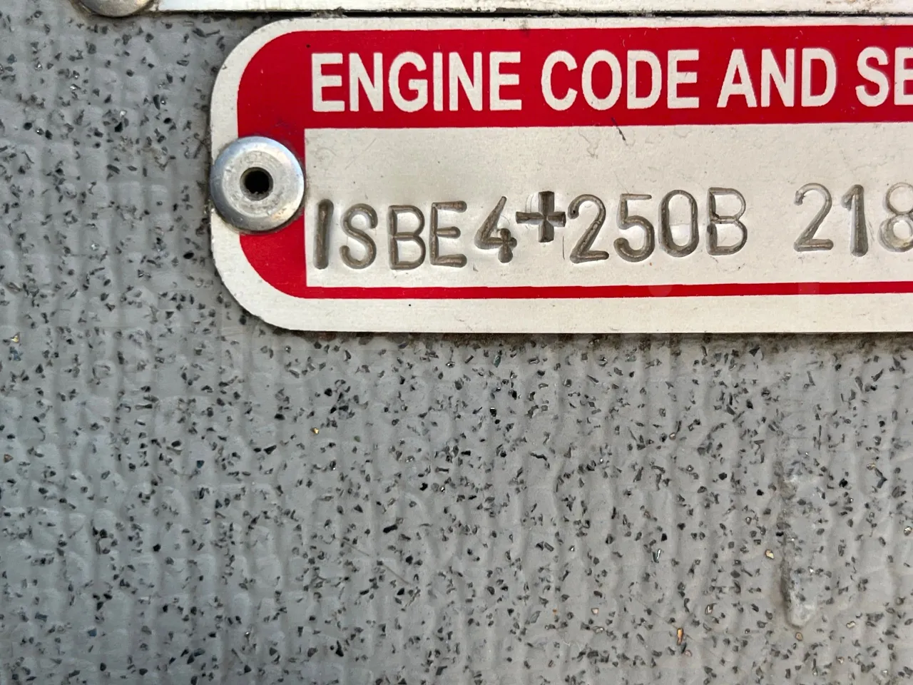 Bmc PROBUS TBX 850 - EUR4 -178kW -9.156m - engine plate photo