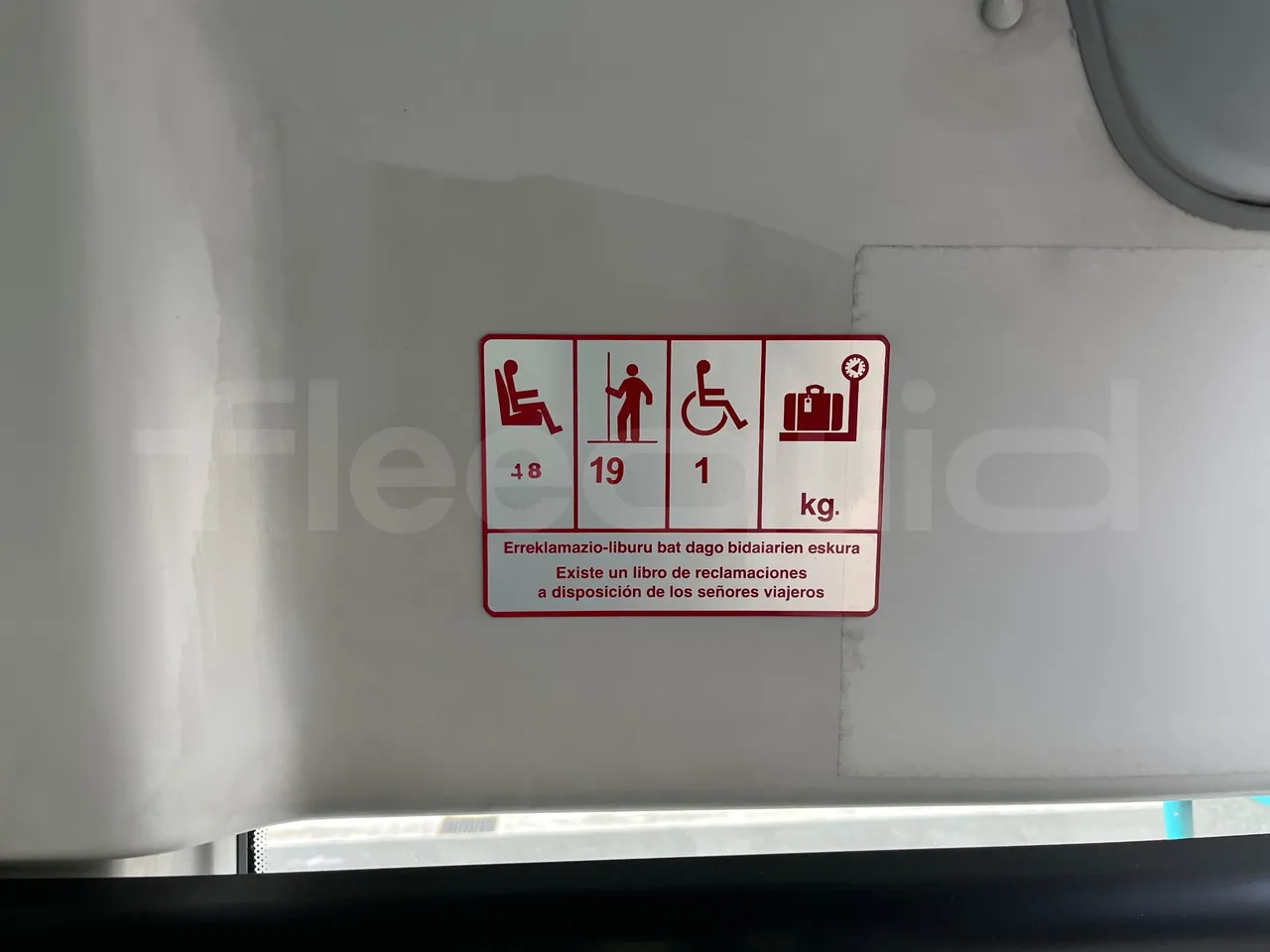 Scania Irizar i4H 11.48 - Euro6 - 302kW - 11.480mt - seat plate photo