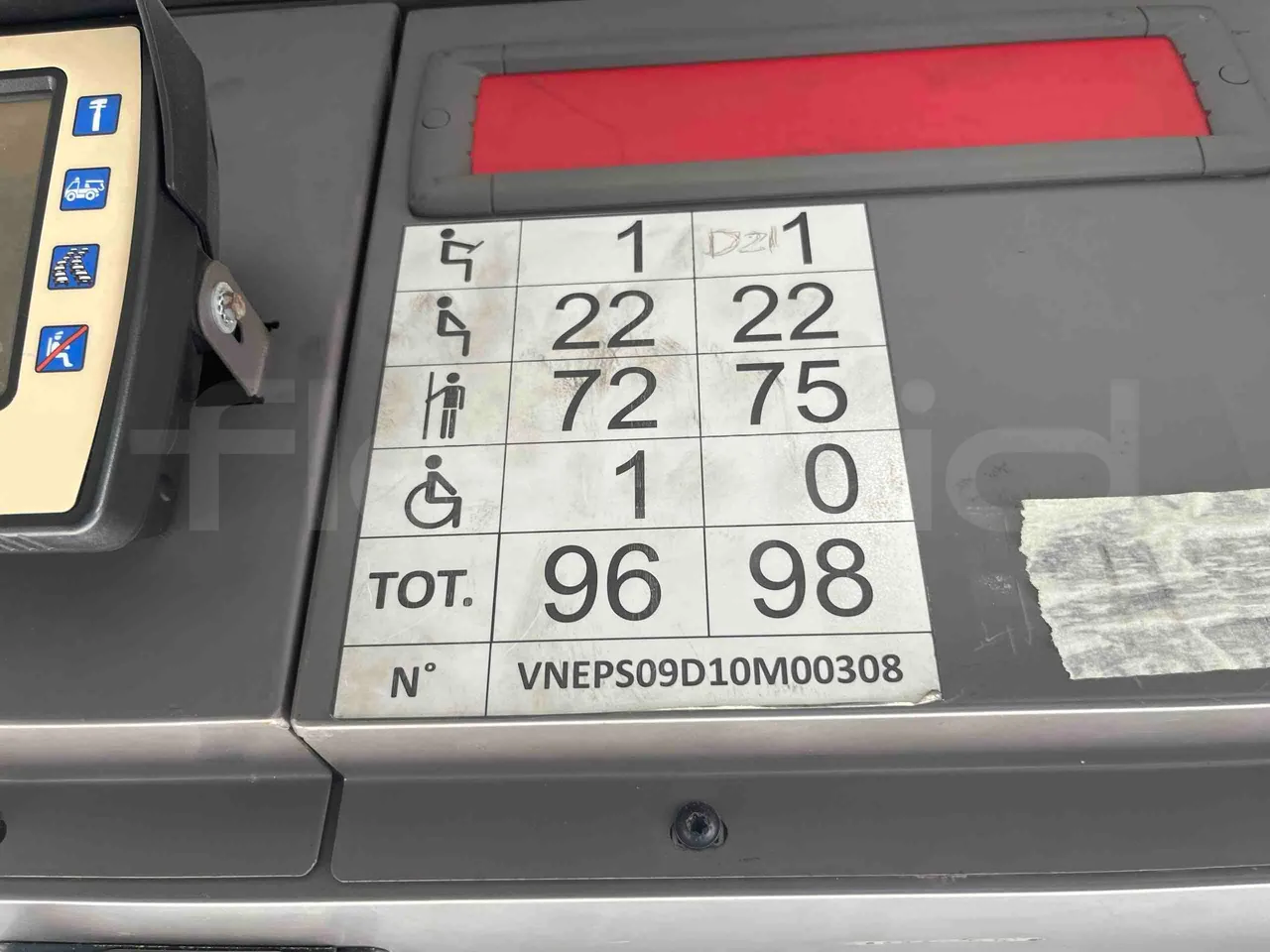 Iveco Citelis - Seats Plate