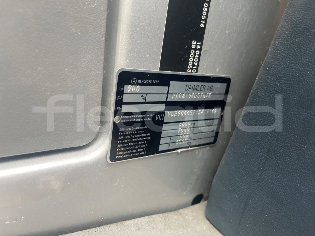 Mercedes-Benz Sprinter Abicar - Euro5 - 140kW - 7.345mt - vehicle plate photo