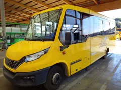 Iveco Indcar WGIVMY11 MOBI SCUOLABUS - EUR6 - 100Kw - 8,592m - 3/4 front left (mandatory for bus to scrap)
