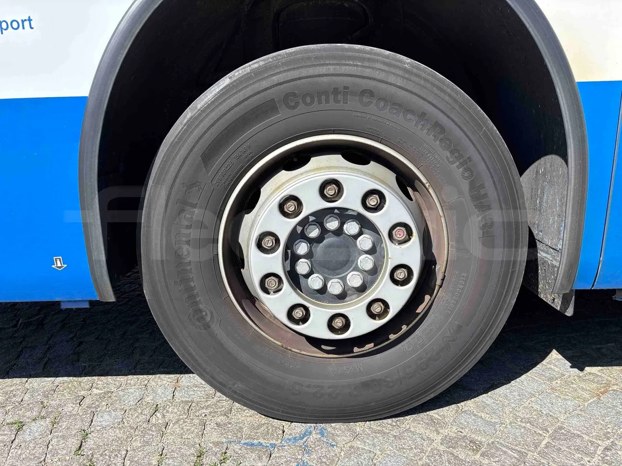 Setra S415 - front left tire measurements