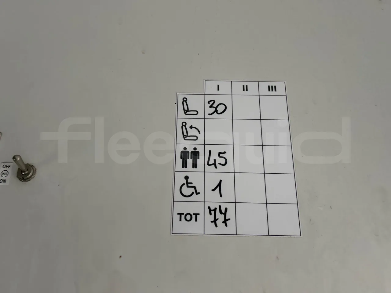 Solaris Urbino 12 - Euro5 - 231kW - 12mt - seat plate photo