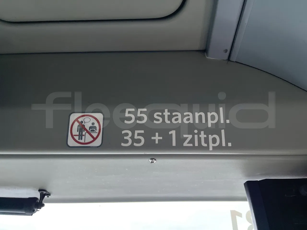 Van Hool A330 330 - EUR4 - 206kW - 12m - seat plate photo