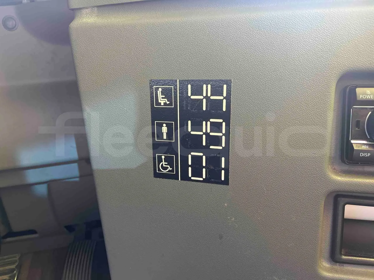 Man Lion's Intercity - seat plate photo