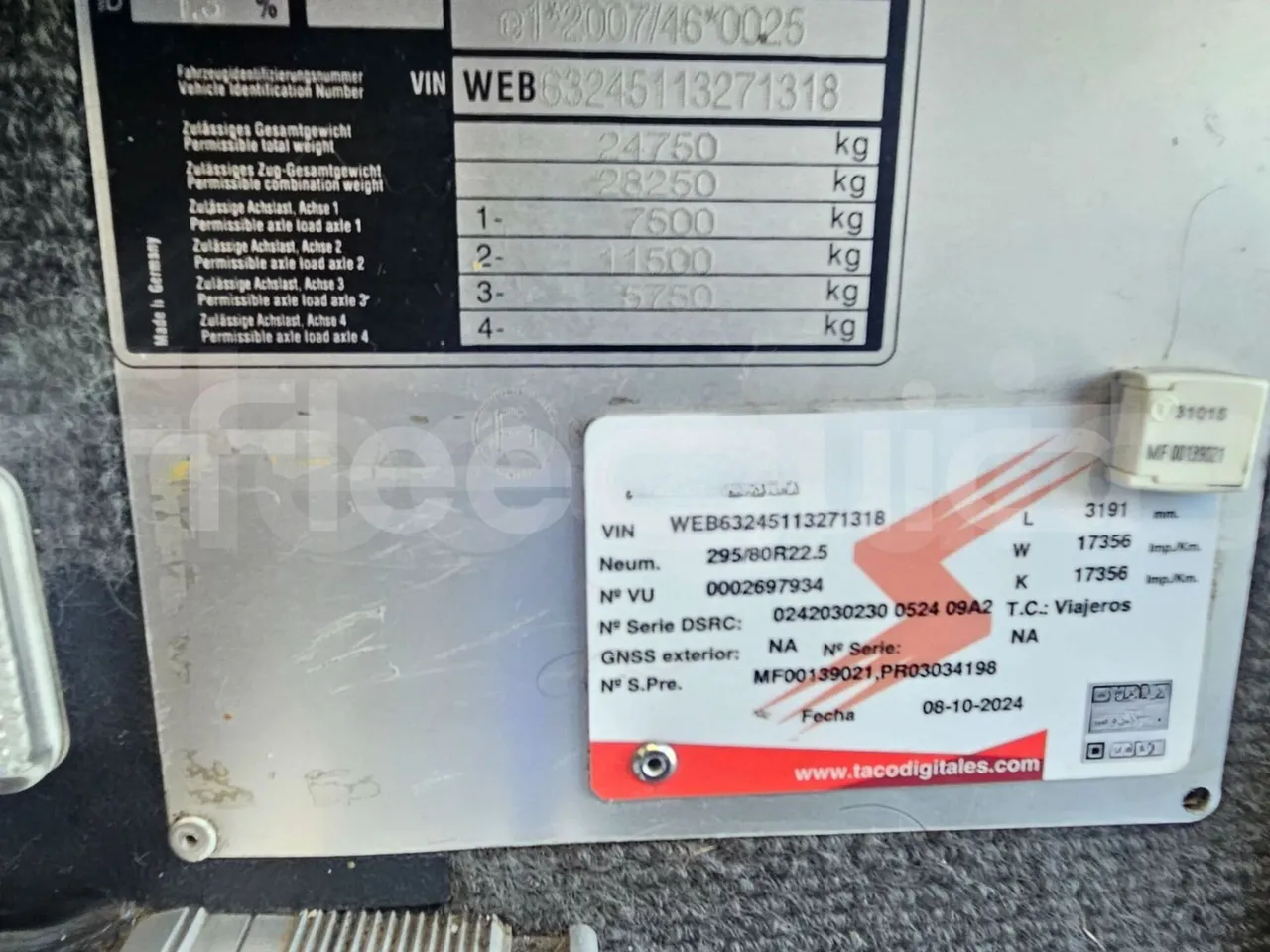 Mercedes-Benz Tourismo RHD L - Euro6 - 315kW - 13.990mt - driver's seat photo