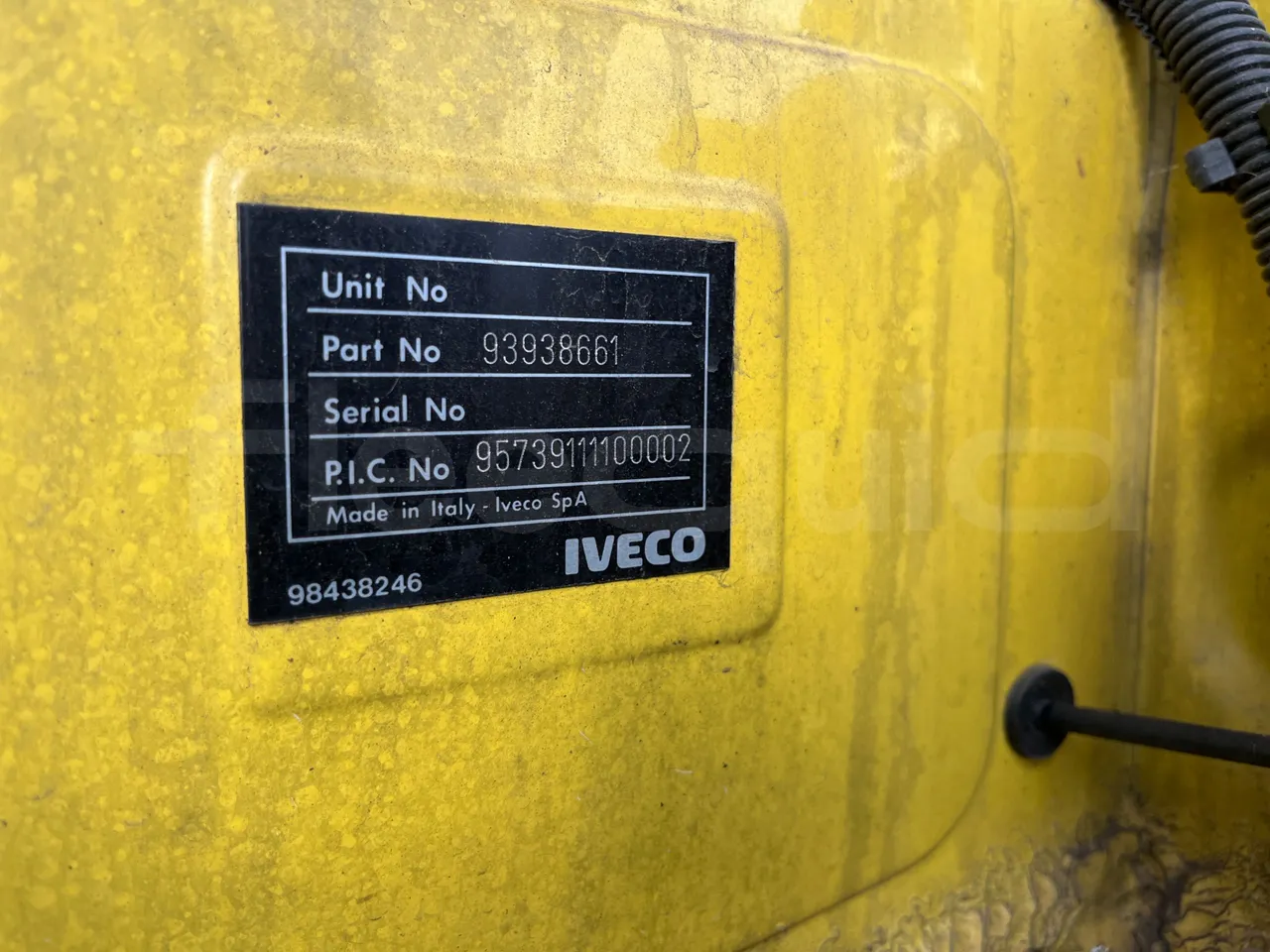 Iveco Turbo Daily A45E10 - EUR2 - 76kW - 6.880 - engine plate photo