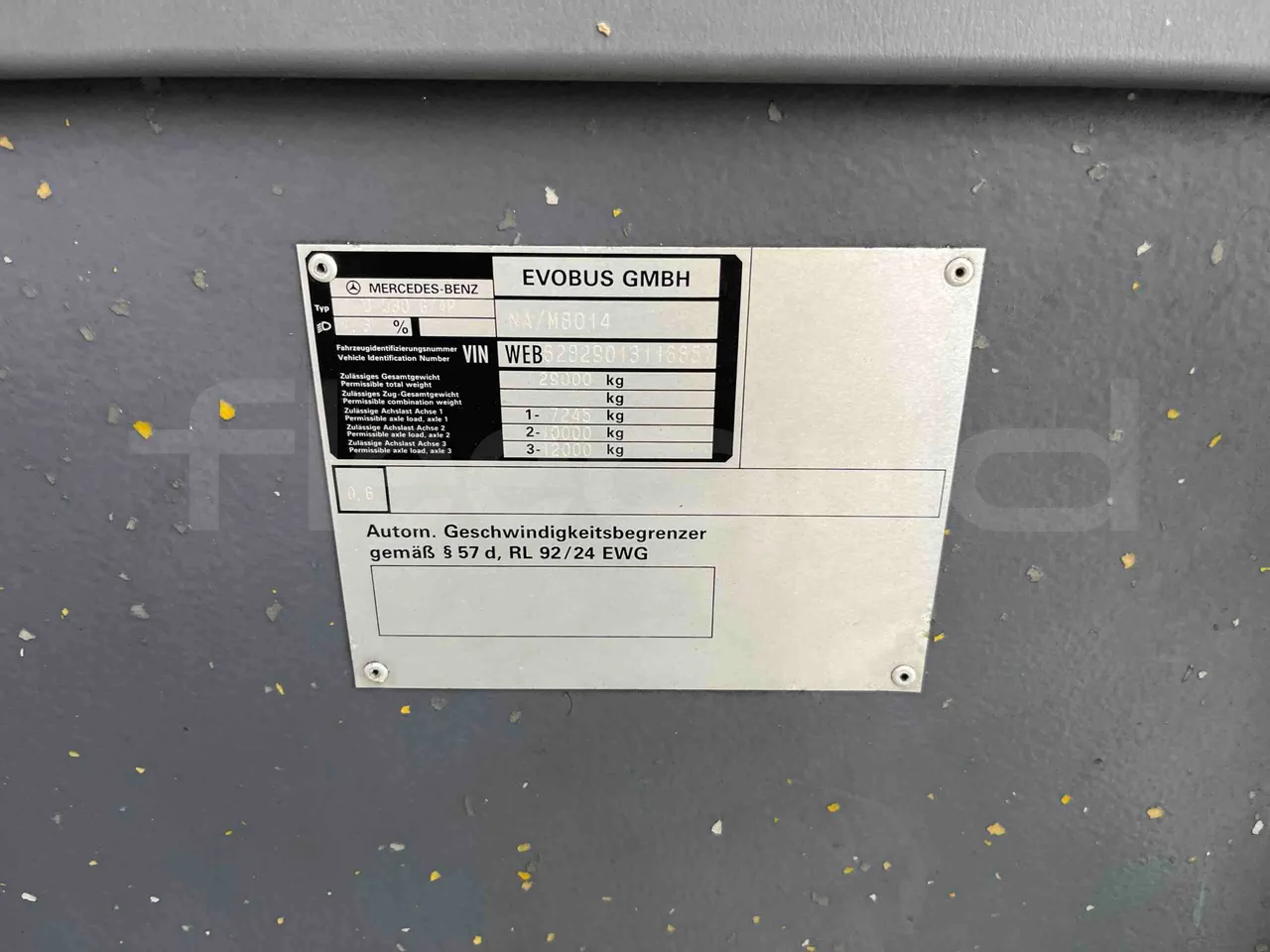 Mercedes-Benz Citaro G 0530 - EUR5 - 260kW - 17.94m - vehicle plate photo