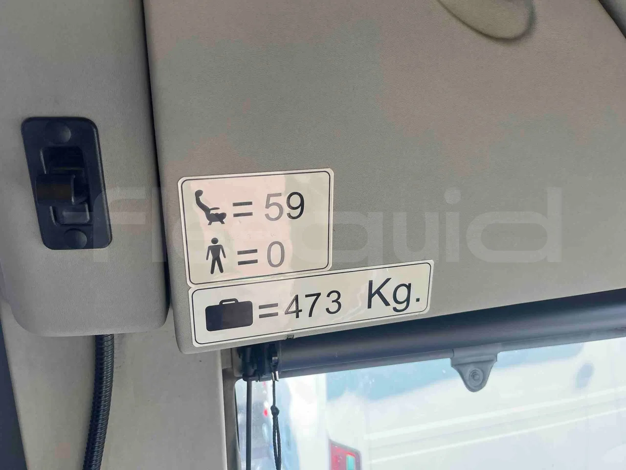 Mercedes-Benz Sideral 2000   A4RE10 - Euro5 - 260kW - 12.975mt - seat plate photo