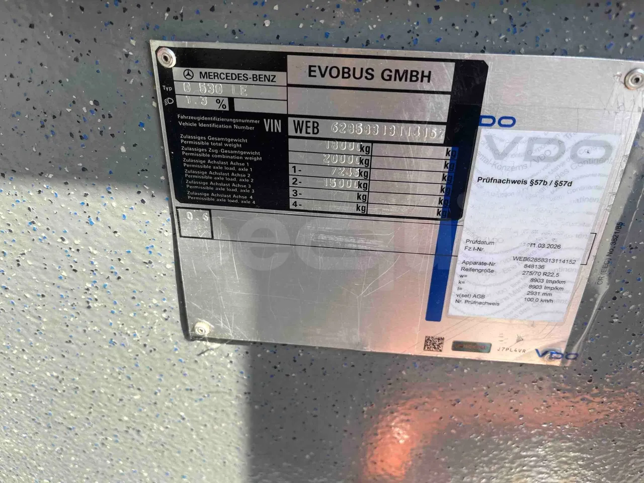 Mercedes-Benz Citaro - Vehicle Plate