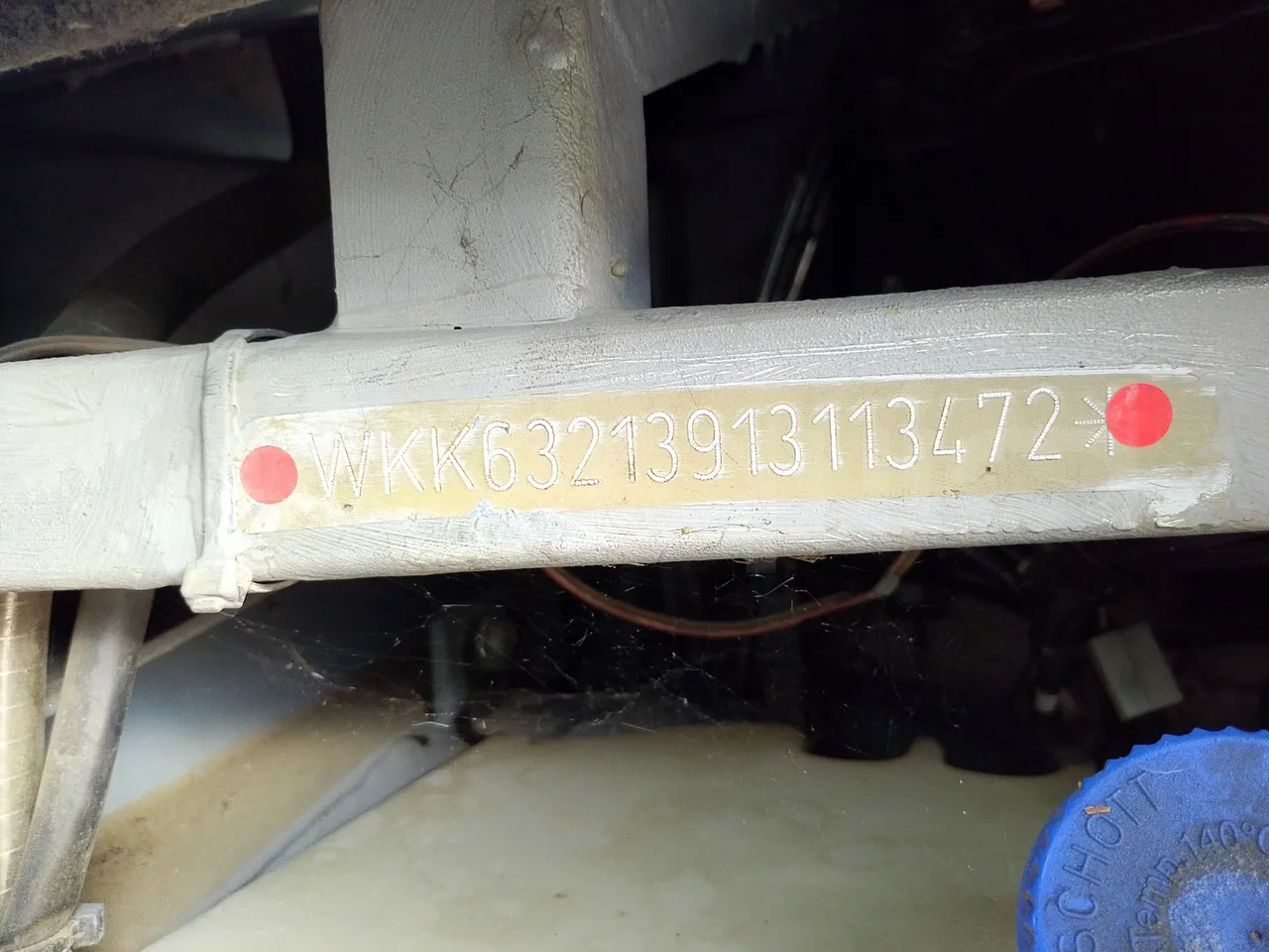 Setra S416 GT-HD/2 -EUR5- 315kW - 13m - chassis VIN photo (mandatory for bus to scrap)