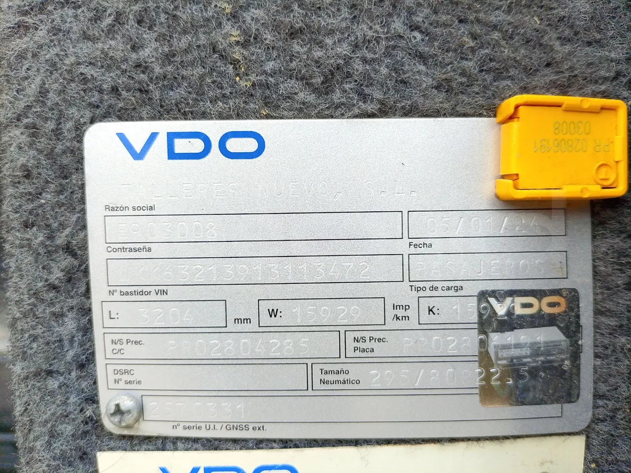 Setra S416 GT-HD/2 -EUR5- 315kW - 13m - vehicle plate photo