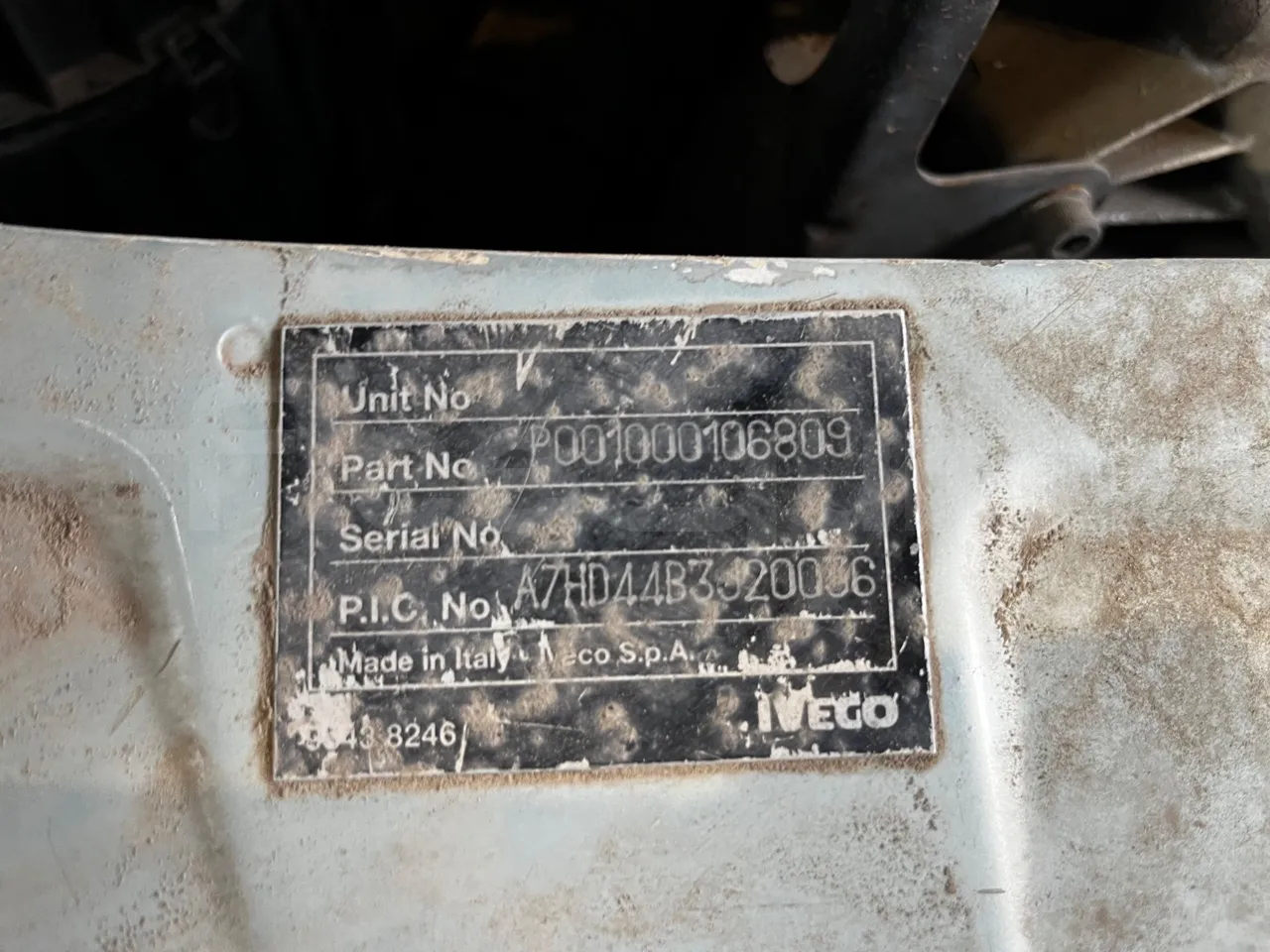 Iveco Daily A50C - Euro3 - 107kW - 6.948mt - vehicle plate photo