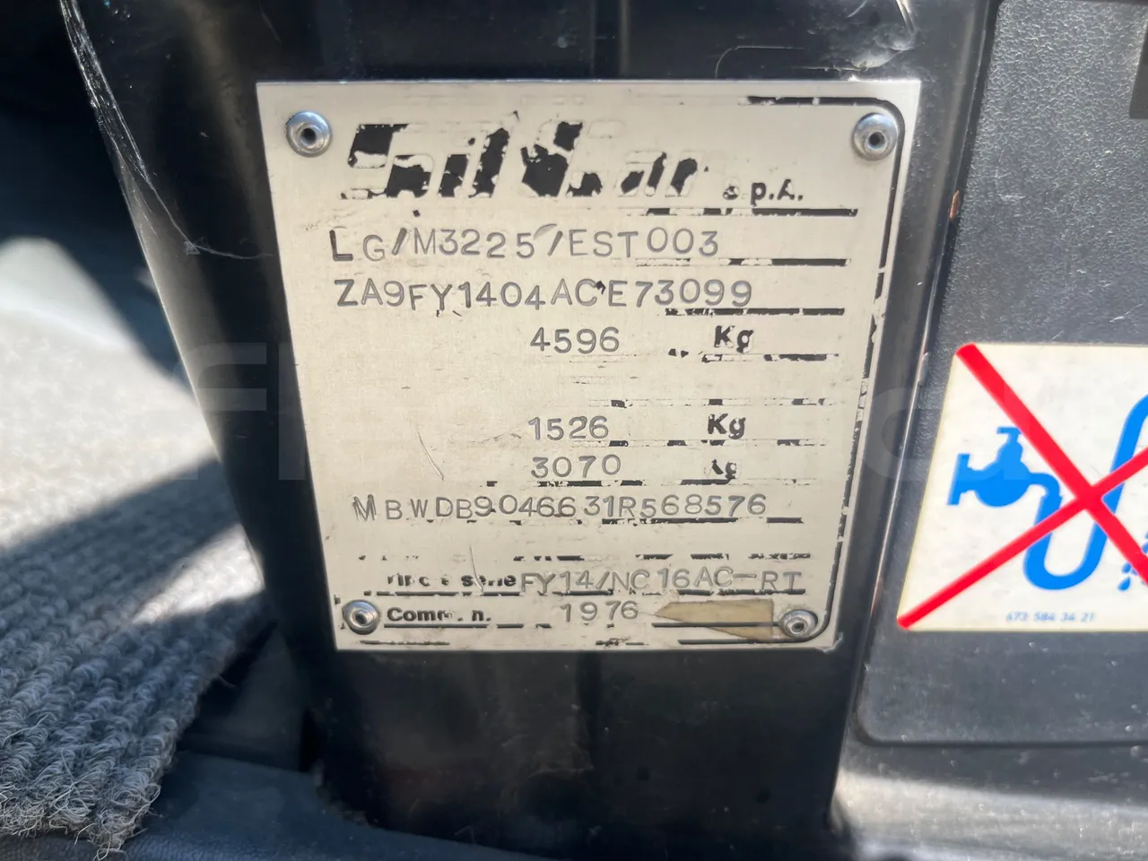 Mercedes-Benz Sprinter 416CD - EUR3 - 115kW - 6.995 - vehicle plate photo
