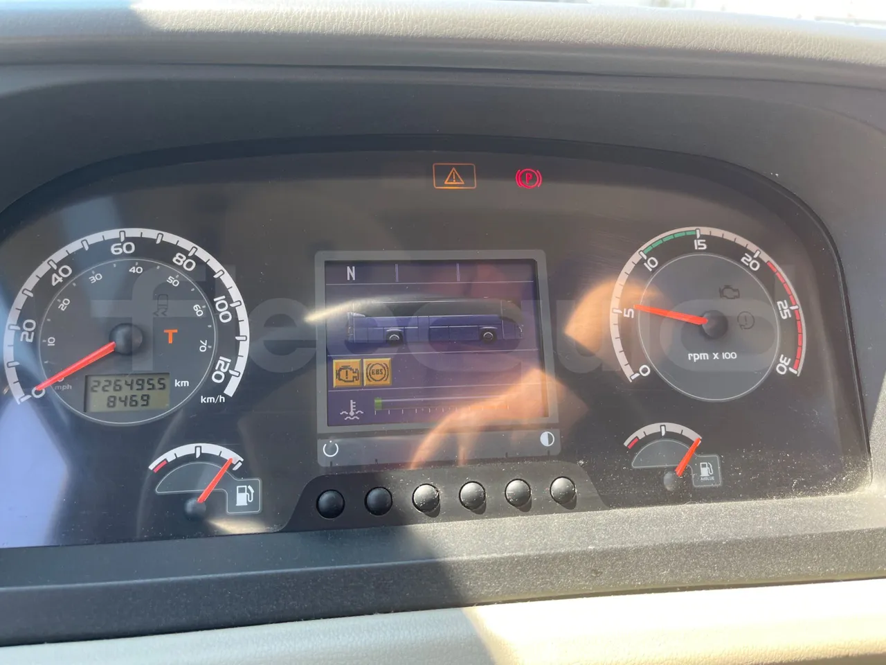Vdl Futura FH D2 - EUR6/320KW/12.87 MT - dashboard lights on