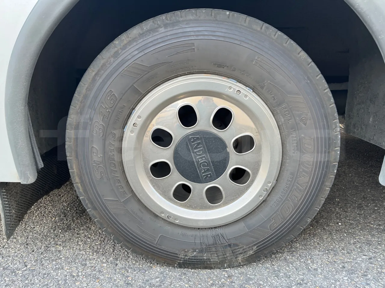 Man Andecar VII.1 12250 FOCL - Euro 5 - 184 kW - 9,470 mt - tread condition second axle tires right