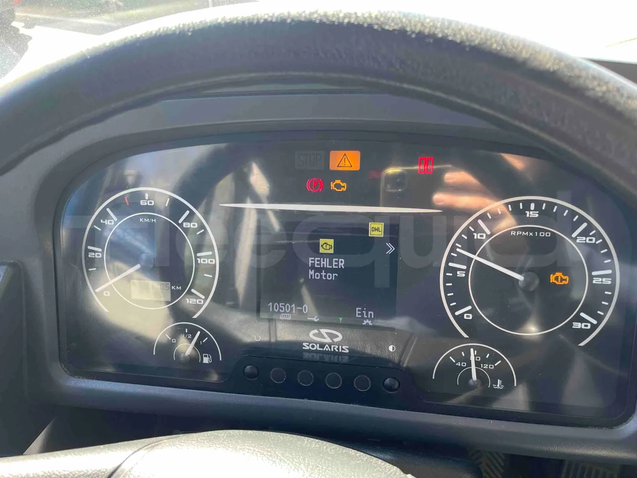 Solaris Urbino 10.5 - EUR6 -  204kW - 10.550m - dashboard lights on