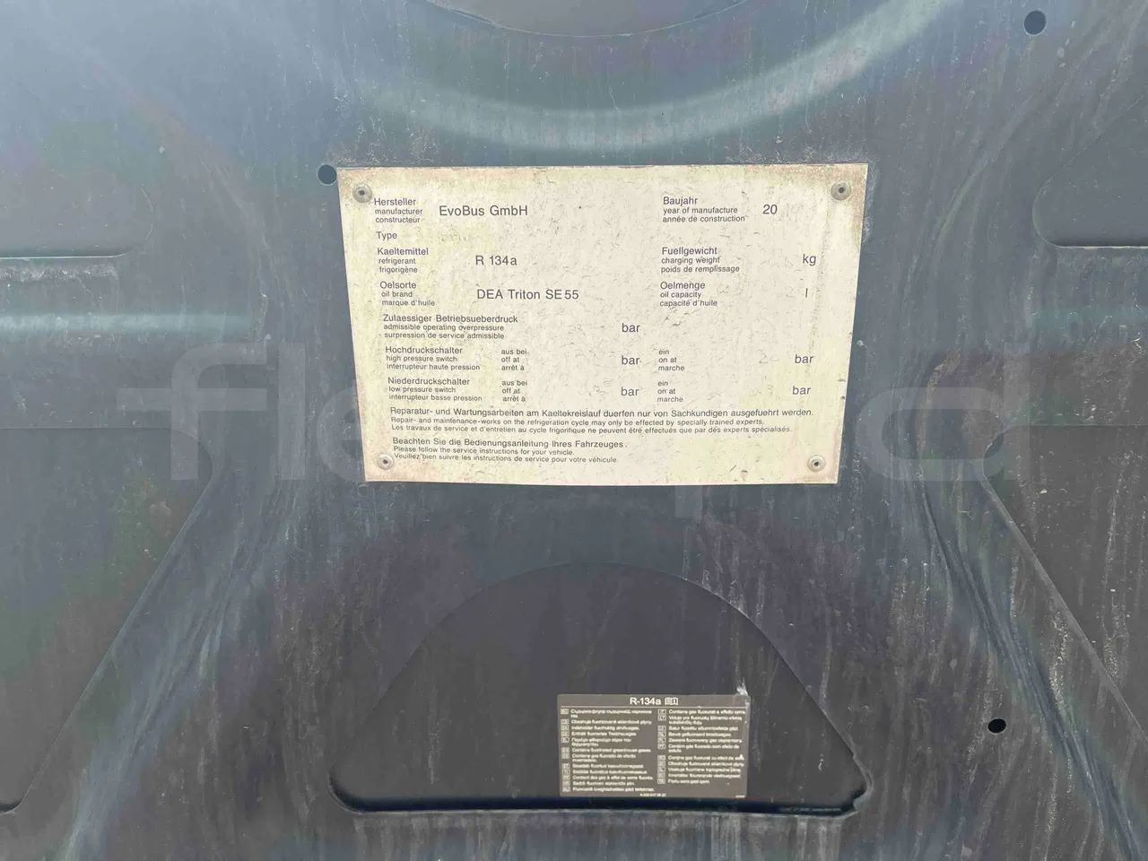 Mercedes-Benz Citaro - engine plate photo