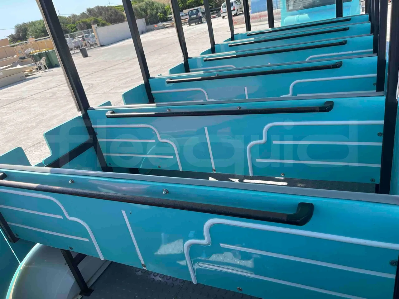 Tianjin Brother Tourist Train YLG 20V3 - forward view middle aisle