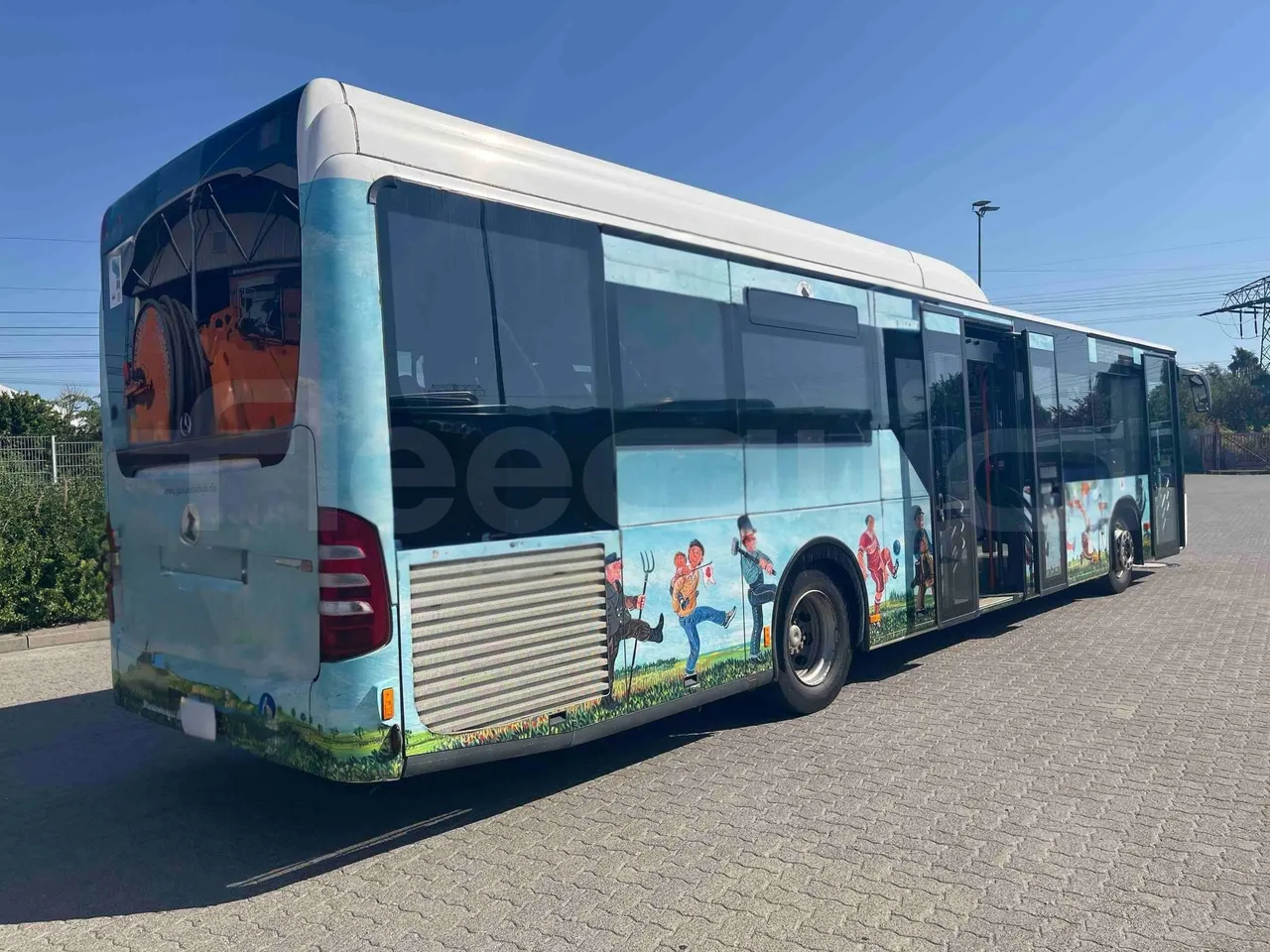 Mercedes-Benz Citaro - 3/4 Rear Right Side Doors Open
