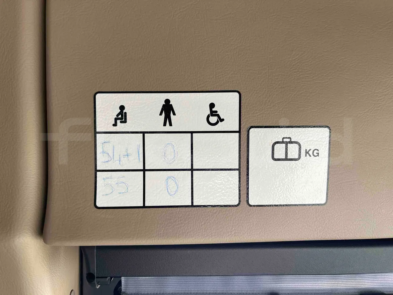 Iveco Magelys - Seats Plate