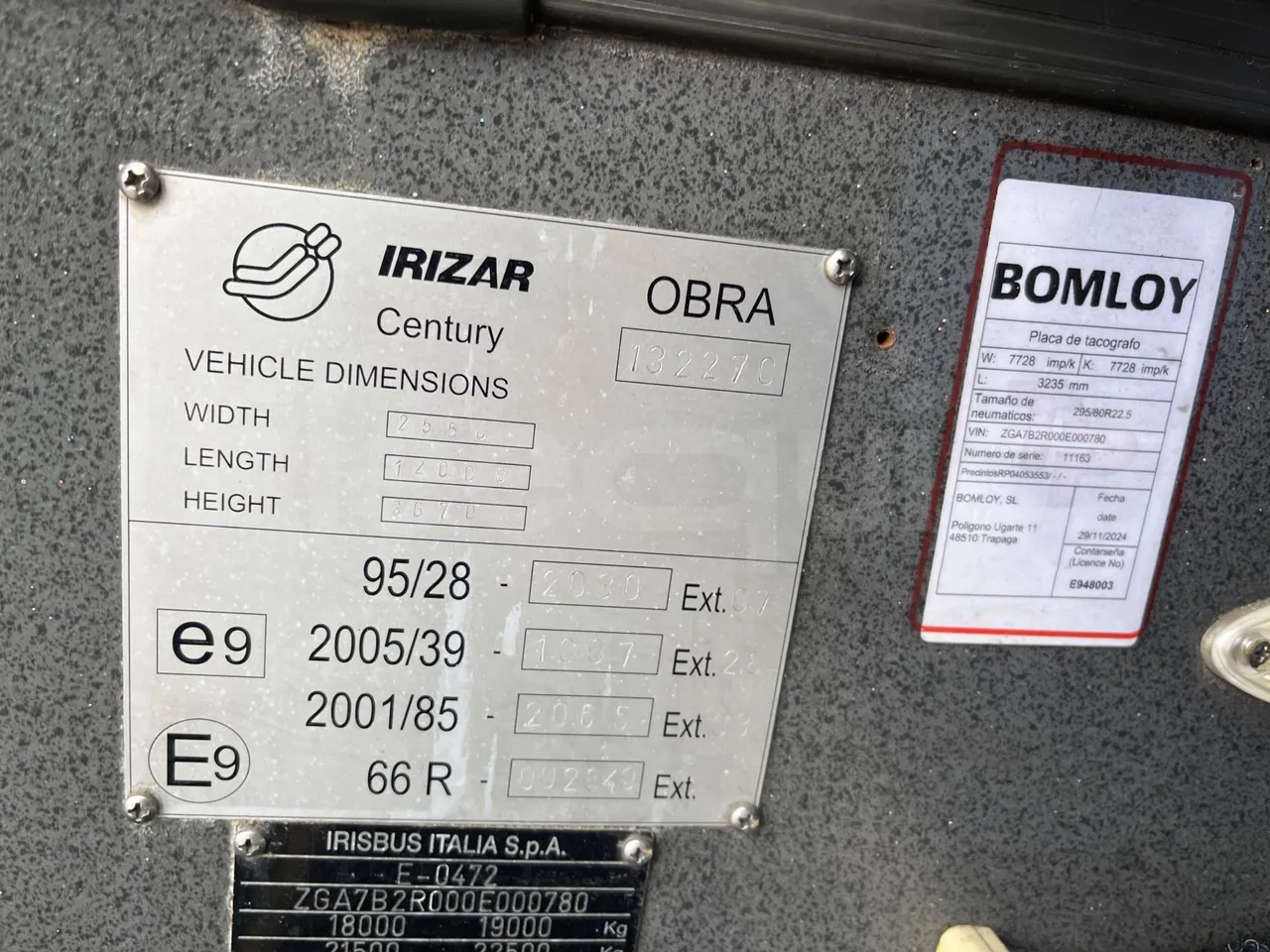 Irizar 397E.1238 MRSG 1238MRSG - Euro 5 - 279 kW - 12 mt - onboard devices 3