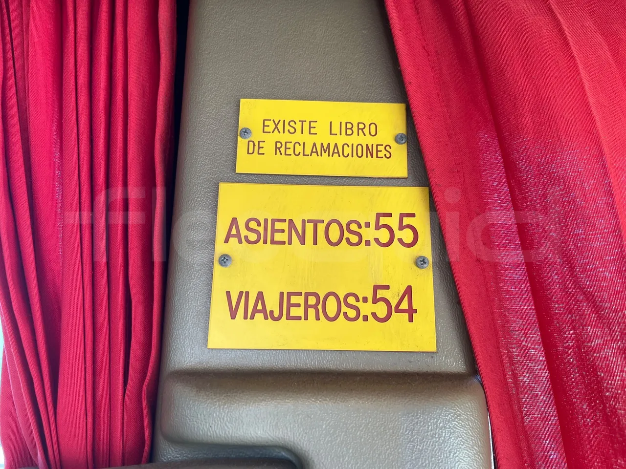 Vdl Andecar V V -EUR4- 340kW -12.2m - seat plate photo