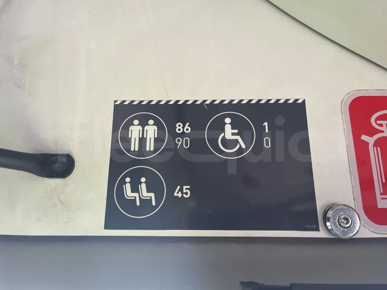 Solaris Urbino 18 - Euro 6 - 271 kW - 18 mt - seat plate photo