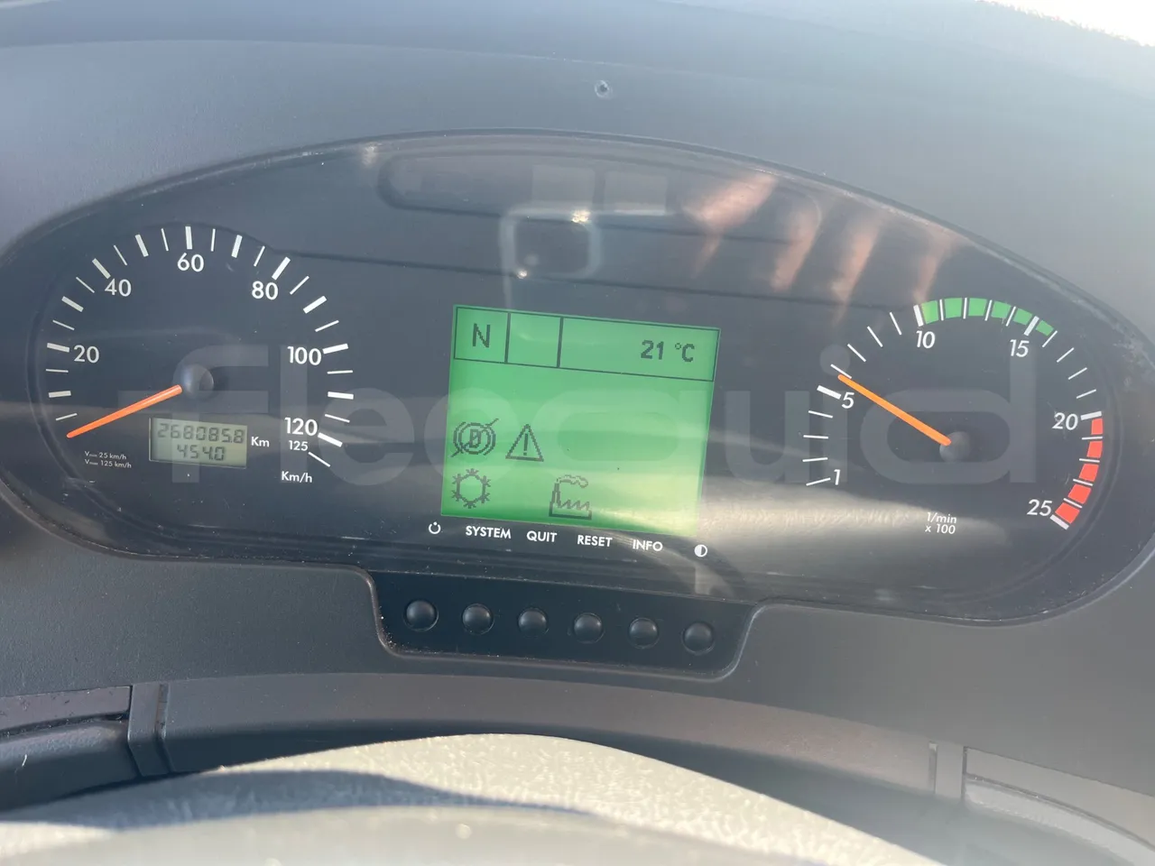 Setra S431 DT-E3/ Euro 3 - 370 Kw - 13.890 Mt - dashboard lights on
