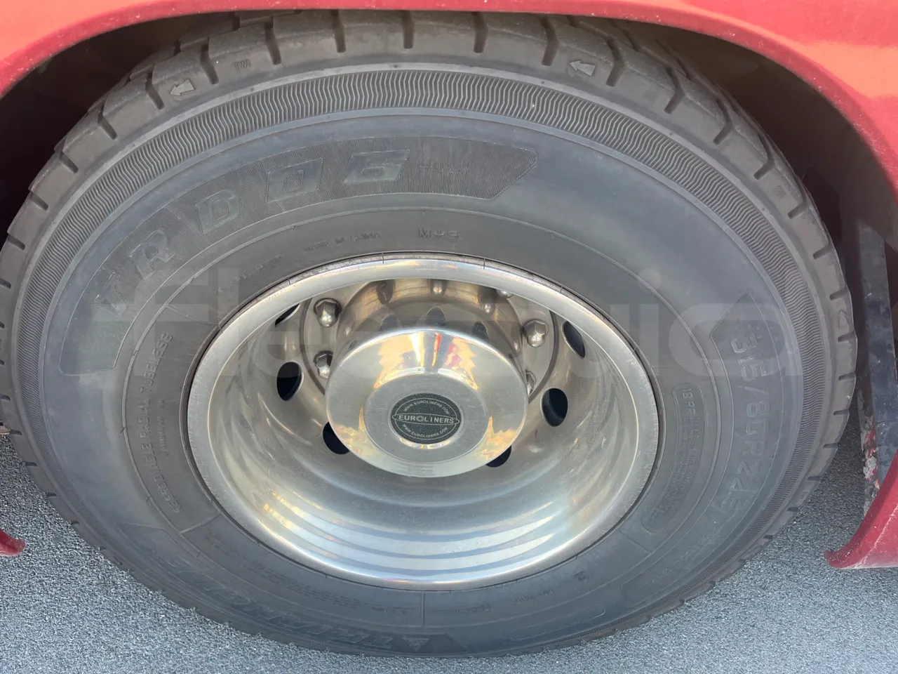 Setra S431 DT-E3/ Euro 3 - 370 Kw - 13.890 Mt - tread condition third axle tires right