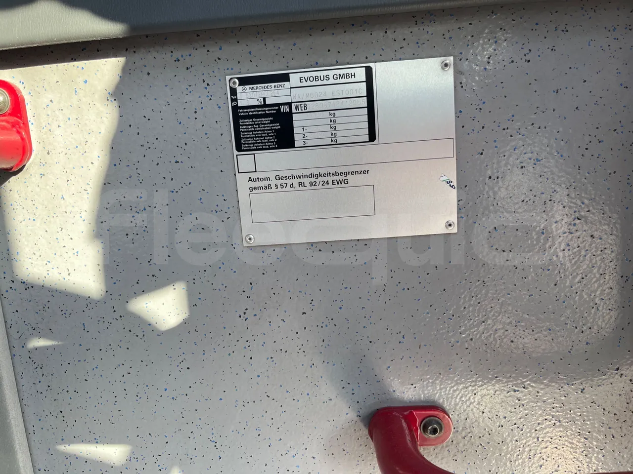 Mercedes-Benz Citaro O 530/2PCL2E4 - Euro 4 - 210 kW - 11,950 mt - vehicle plate photo