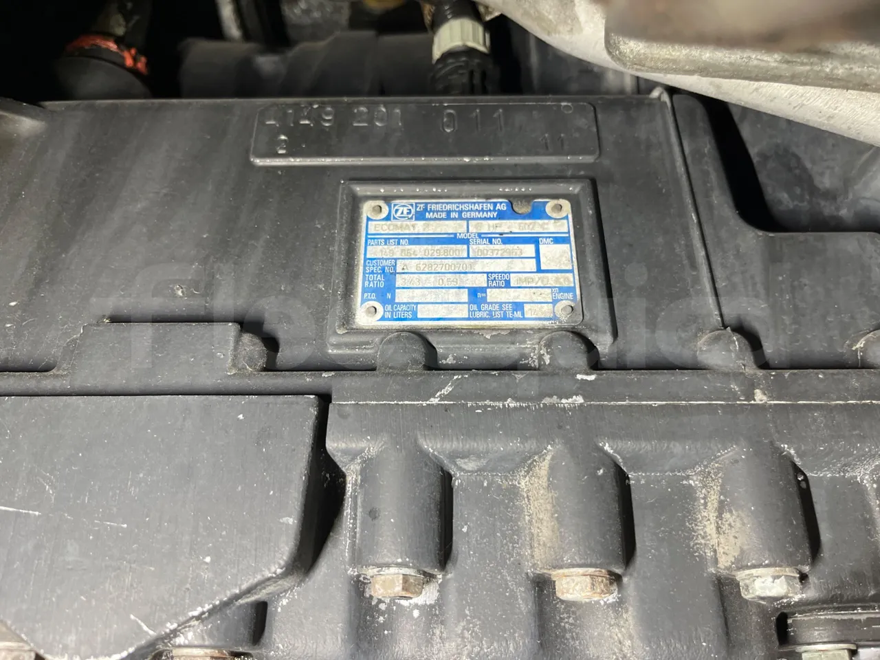 Mercedes-Benz O 530 G- 3P - Euro5 - 260kW - 17.940mt - gearbox plate photo