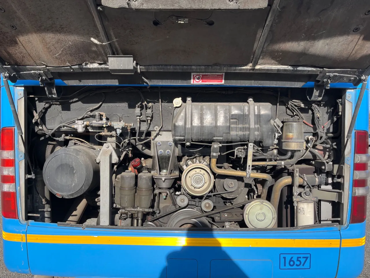 Mercedes-Benz Integro E5 4 - Euro5 - 220kW - 12.140mt - rear hatch open