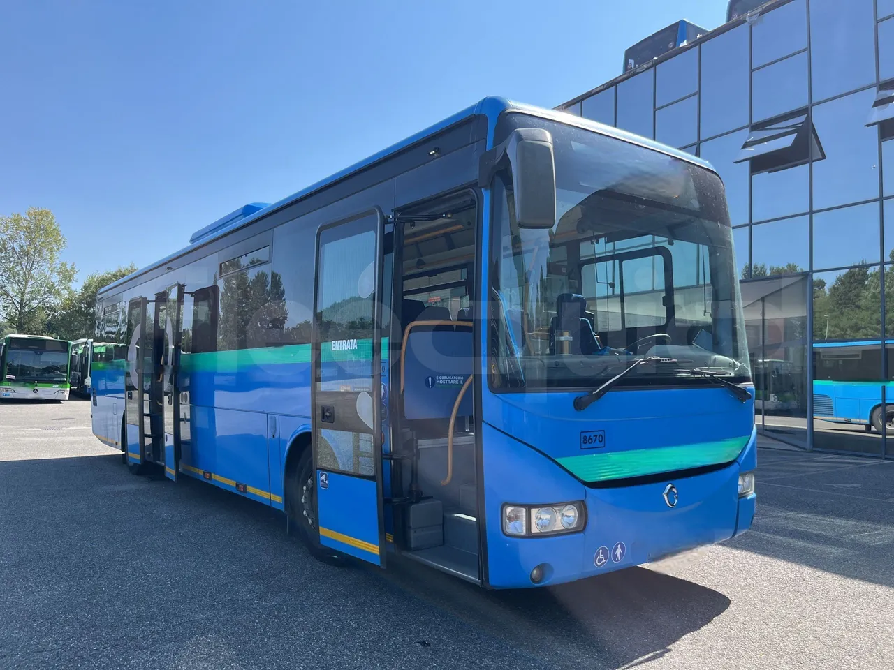 Iveco Crossway - 3/4 Front Right Side Doors Open