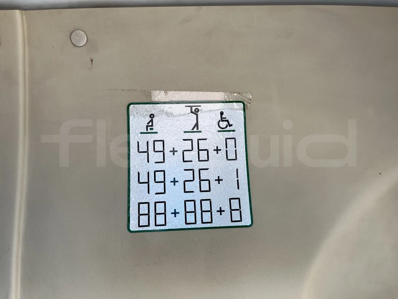 Iveco Crossway - Seats Plate