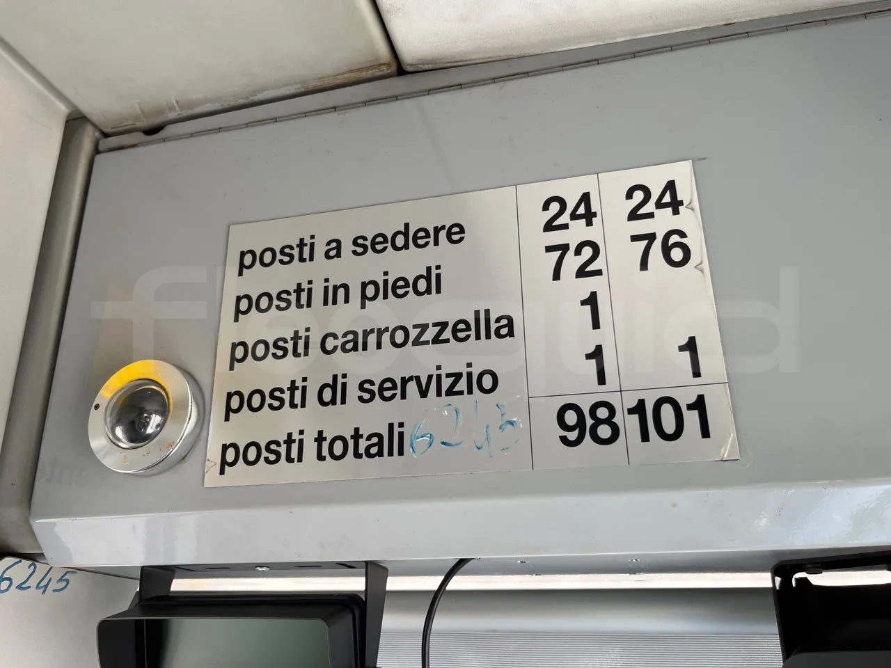 Irisbus Citelis PS09D1 PS09D1-98  - Euro5 - 213kW - 11.990mt - seat plate photo