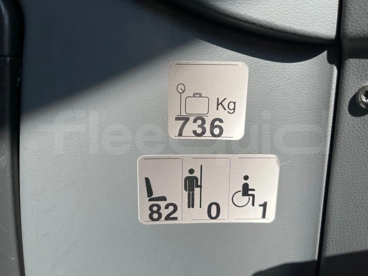 Setra S 431 DT - EUR6 - 375kW - 13.89m - seat plate photo