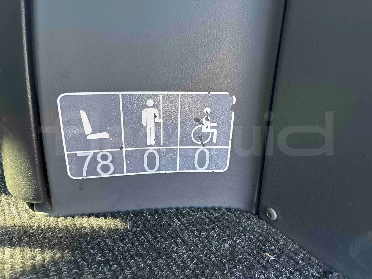 Setra S431 DT - Euro5 - 370kW - 13.890mt - seat plate photo